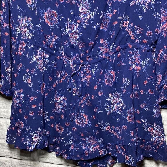 NWT MSRP $368 Joie Silk Cherita Floral Print Split Neck Romper - Picture 9 of 12